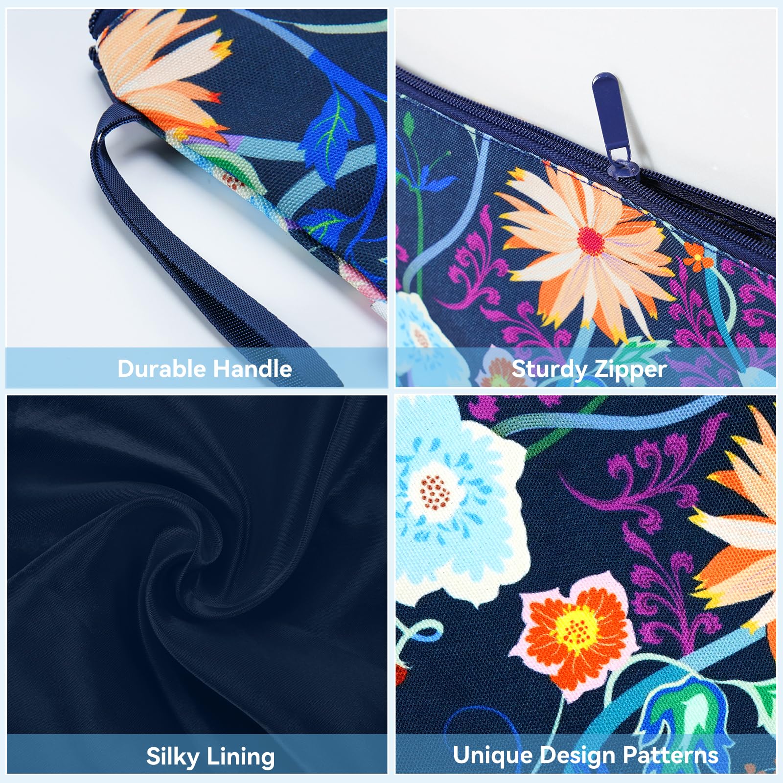 Vavabox Personalized Makeup Bag for Women | Custom Cosmetic Travel Pouch | Sunflower Print | Birthday Gift for Her | Perfect for Travel, Gym & Daily Essentials Organization