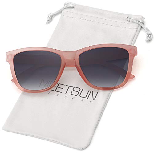 Transparent Pink Frame(matte)/ Gray Gradient Lens