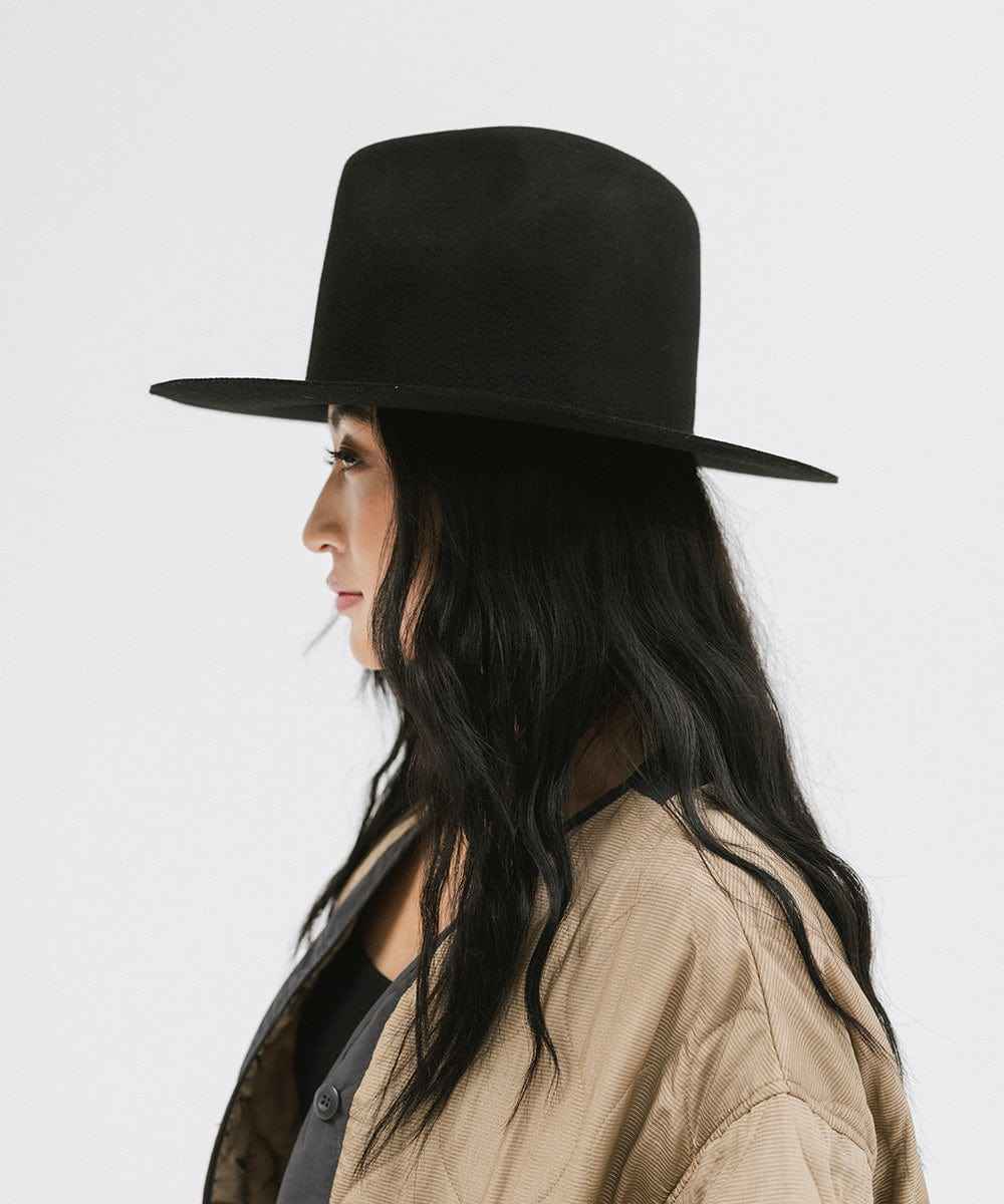 Billie Tall Fedora Hat for Women - Stylish Wide Brim Sun Hat with Adjustable Band - Perfect for Outdoor Events, Beach Vacations & Fashion Accessories