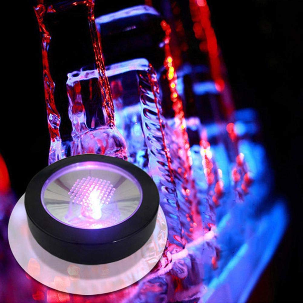 LED Cup Holder with Colorful Lights - Bar & Party Drink Coaster