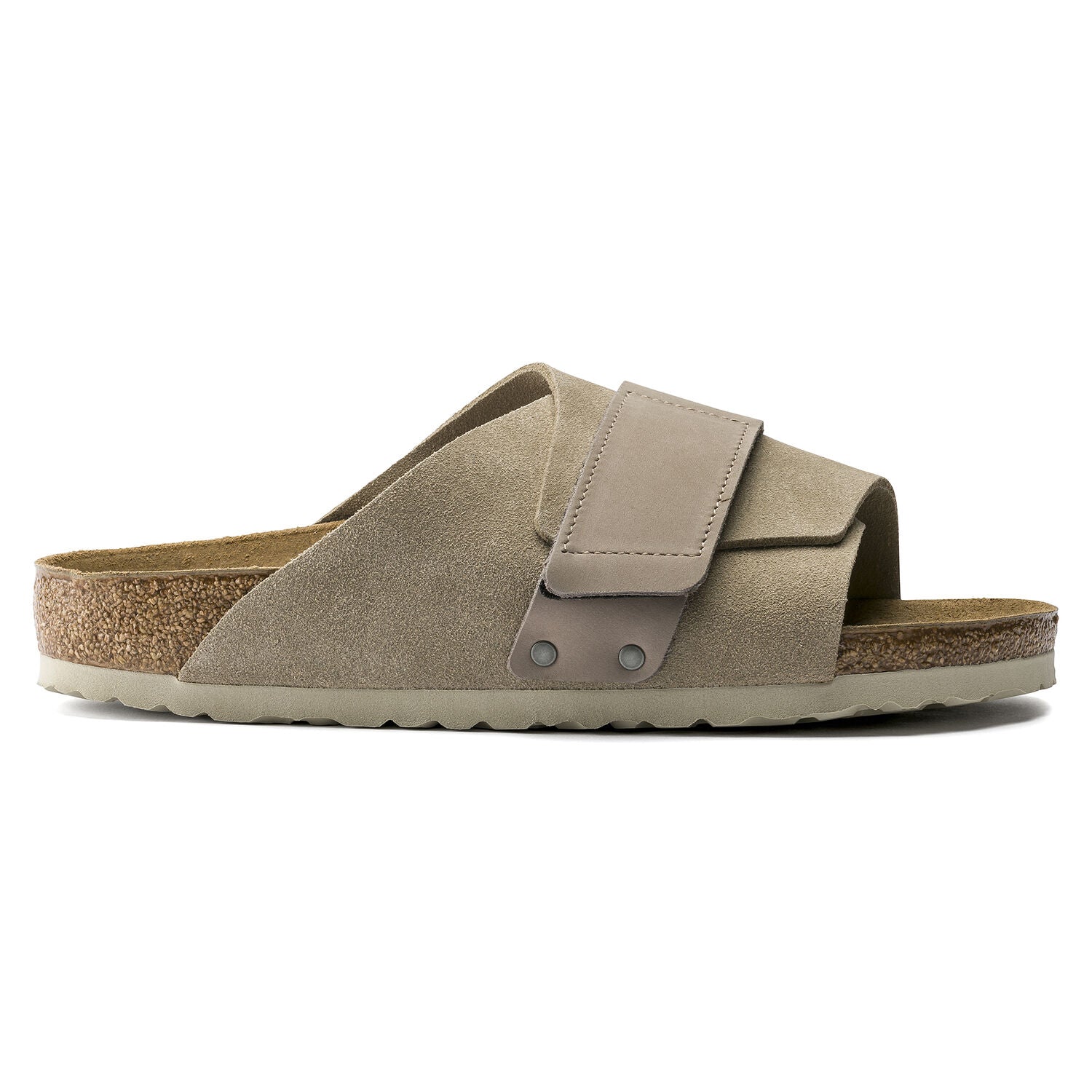 Birkenstock Kyoto Oiled Leather & Suede Sandals for Women - Comfortable Taupe Casual Footwear | Perfect for Summer, Beach, and Everyday Wear