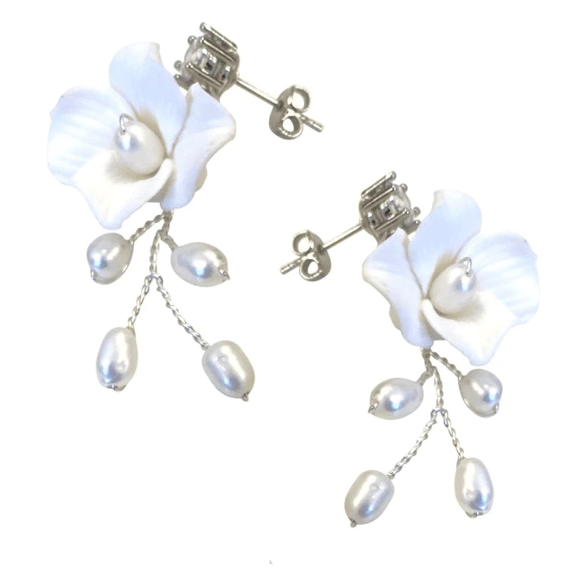 Elegant Freshwater Pearl Wedding Earrings for Brides - A9048 | Perfect for Bridal Accessories, Anniversary Gifts & Special Occasions