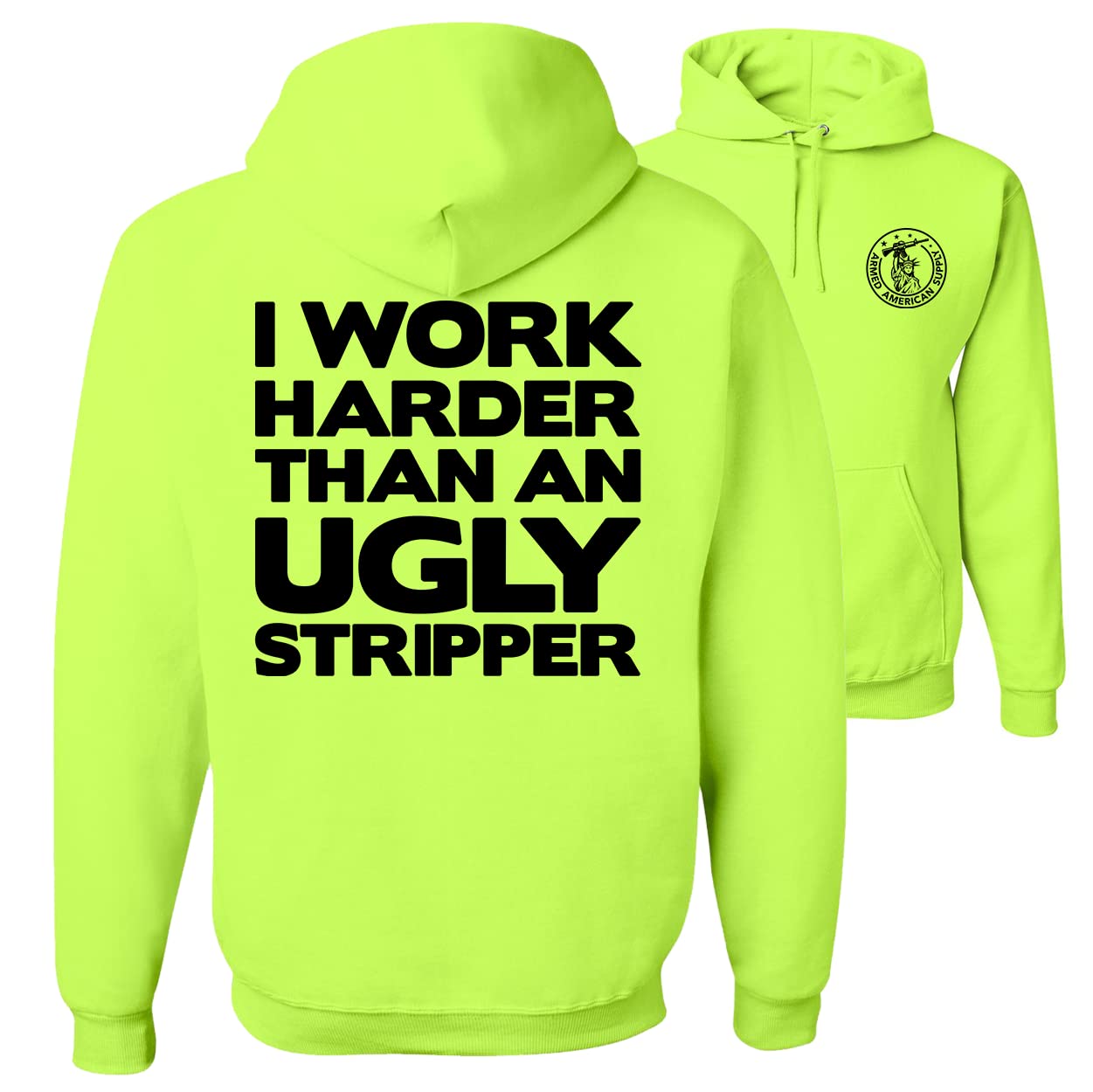 Funny Hi-Vis Construction Hoodie - Safety Work Shirt for Job Sites