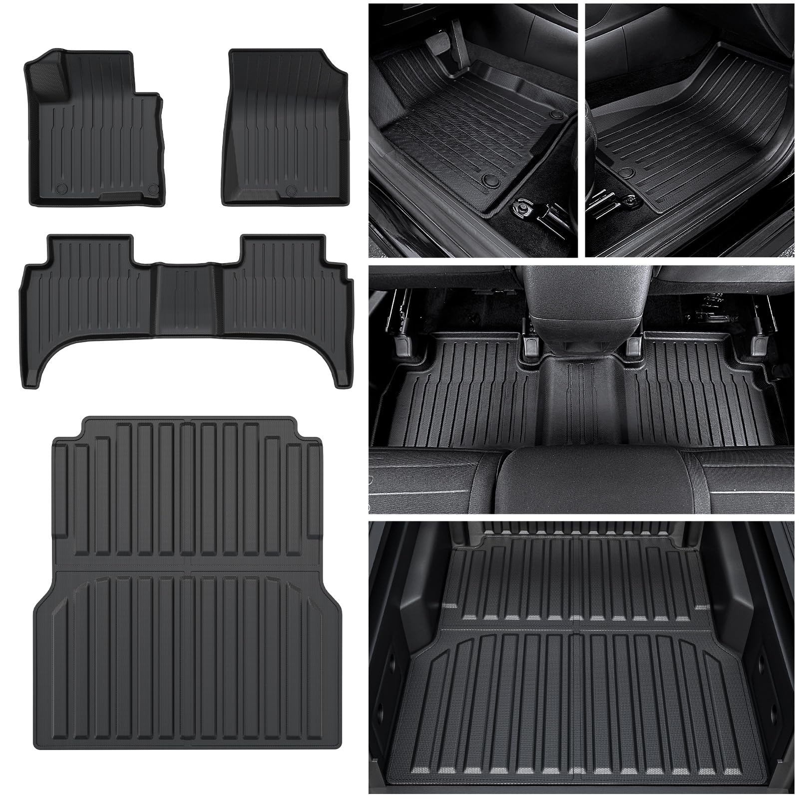 2022-2025 Hyundai Santa Cruz All-Weather Floor Mats & Truck Bed Liner - Heavy Duty Custom Fit Car Accessories for Protection Against Mud, Snow, Spills - Perfect for Off-Roading, Camping, and Daily Commute