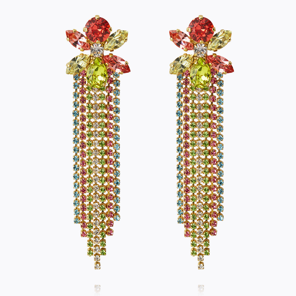Ciara Earrings & Tropicana Jewelry Set - Elegant Boho Dangle Earrings for Women | Perfect for Beach Vacations, Summer Parties & Boho Fashion