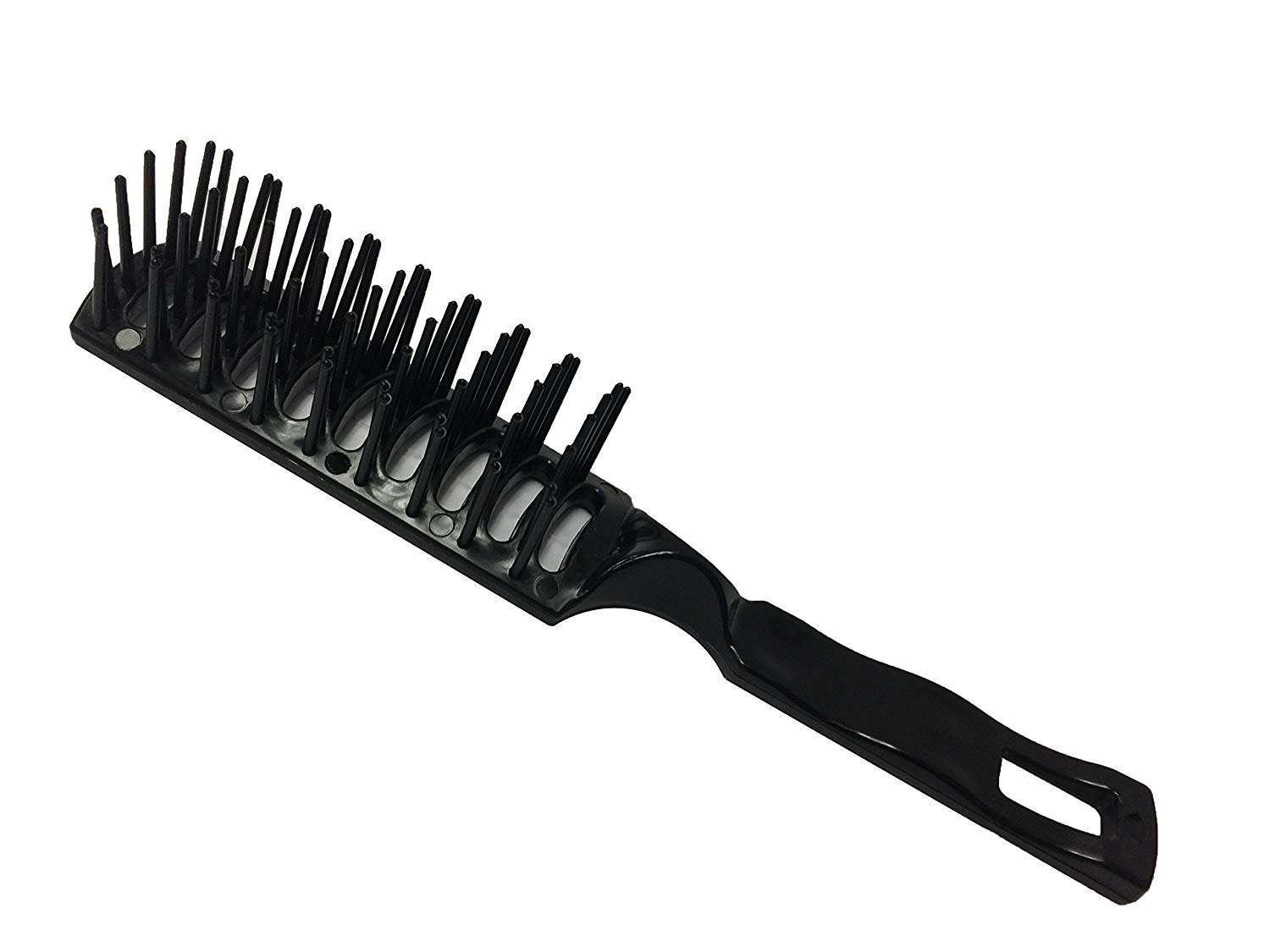 Club Classic Disposable Molded Black Vented Hair Brush - 144 Pack for Salons & Stylists | Professional Hair Care Tools for Detangling & Styling