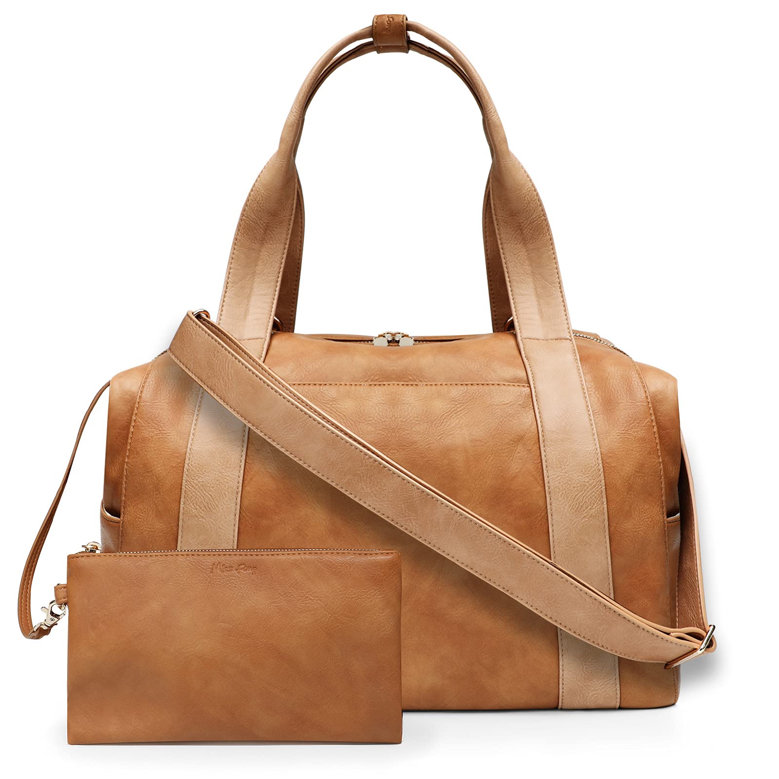 Miss Fong Premium Leather Diaper Bag Tote - Stylish Baby Bag & Stroller Organizer for Moms | Perfect for Travel, Shopping & Daily Outings with Baby Essentials
