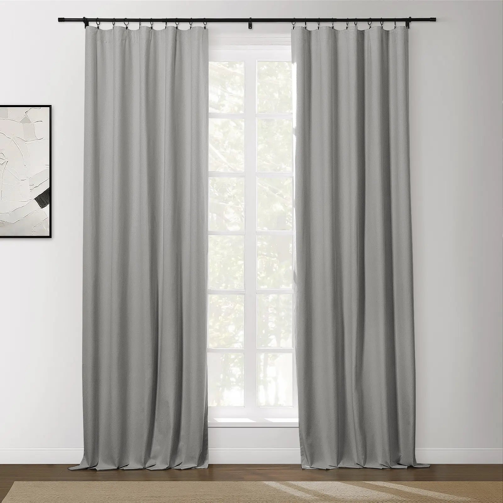 Lila 100% Blackout Curtains - Soft Blackout Drapes for Bedroom & Nursery - Light Blocking Window Treatments for Better Sleep