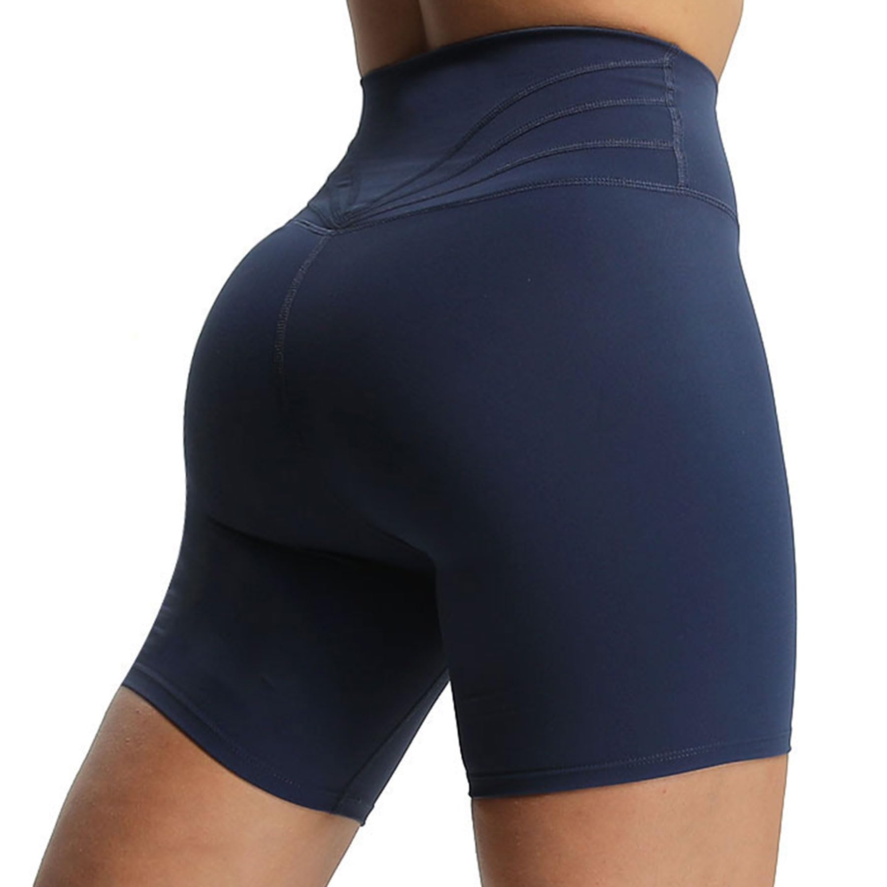 Aoxjox Women's High Waisted Workout Shorts - 6