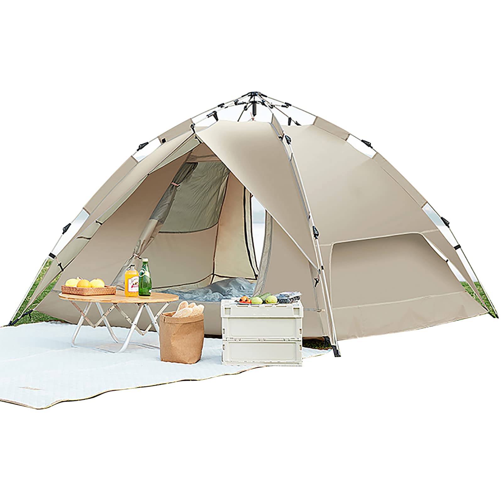 Windproof & Waterproof Pop Up Dome Tent - Instant Setup Camping Tent for Family Outdoor Adventures | Perfect for Festivals, Hiking, and Backyard Camping
