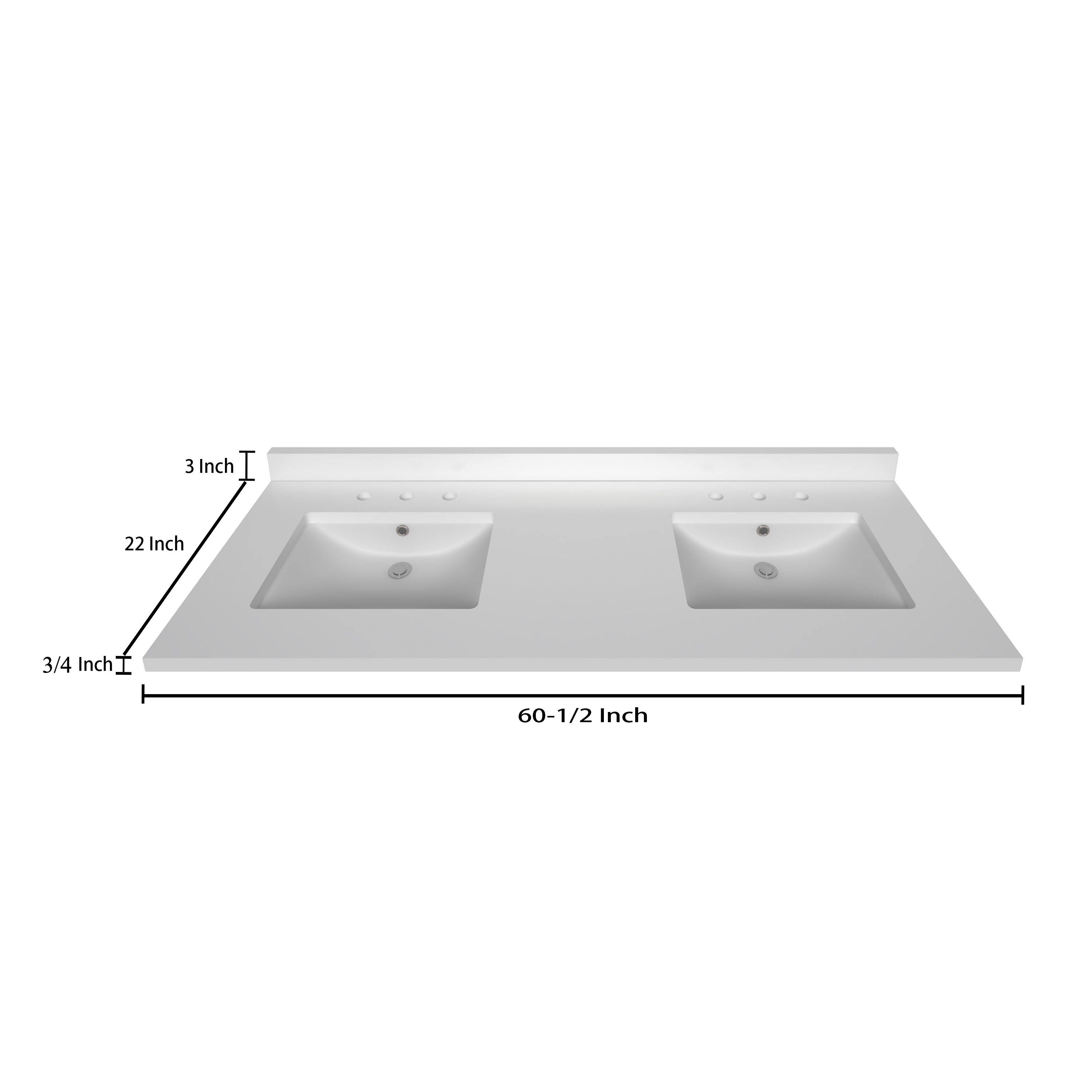 Top 2 CM Pure White Stock Tank - 60.5