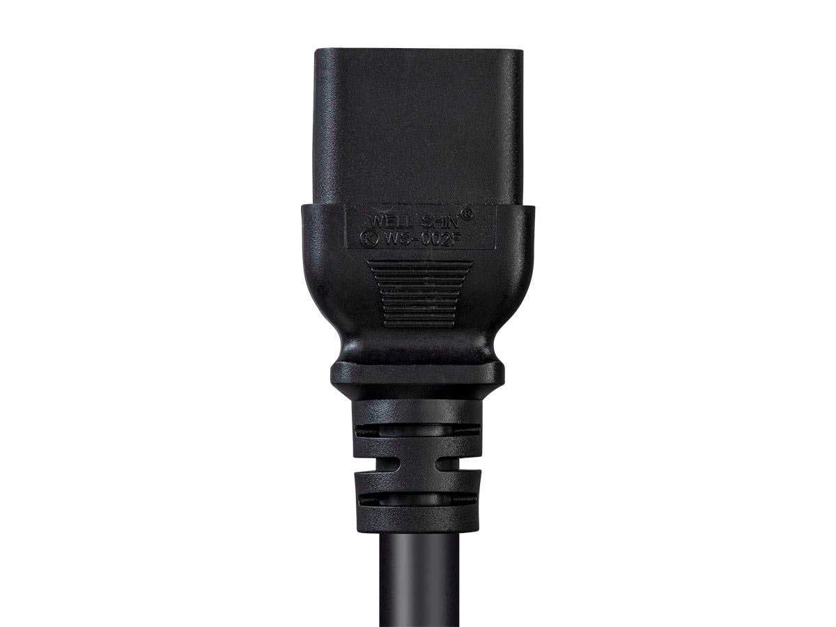 Monoprice Heavy Duty Power Cord - 6 Feet Black, Locking NEMA L5-20P to IEC 60320 C19 Cable for Computers, Servers, Monitors - Ideal for Data Center PDU/UPS Connections and High-Power Equipment