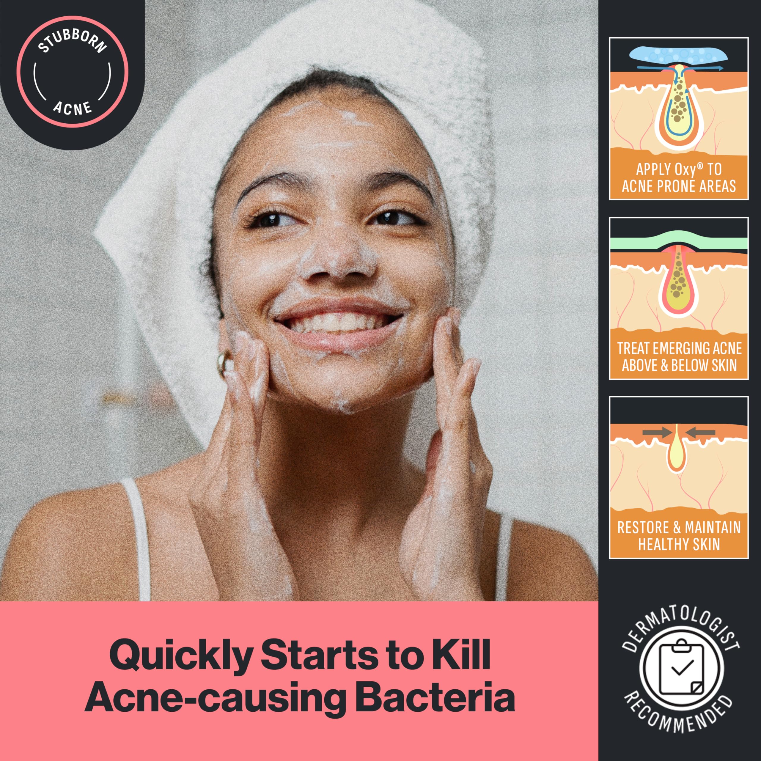 Oxy Maximum Strength Face Wash for Acne-Prone Skin - Deep Cleansing & Oil Control for Clear, Healthy Skin | Perfect for Daily Skincare Routine & Breakout Prevention