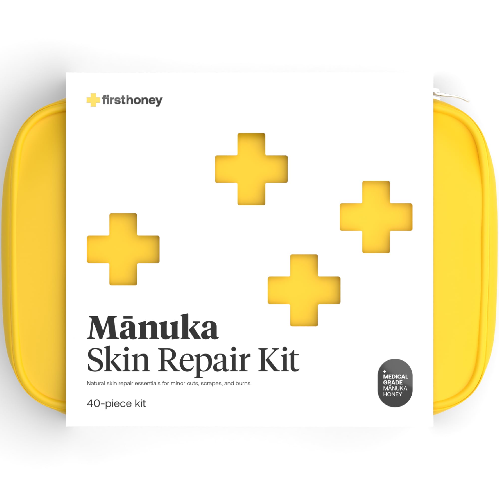 Manuka Honey First Aid Kit - 40pc for Home & Travel Wound Care