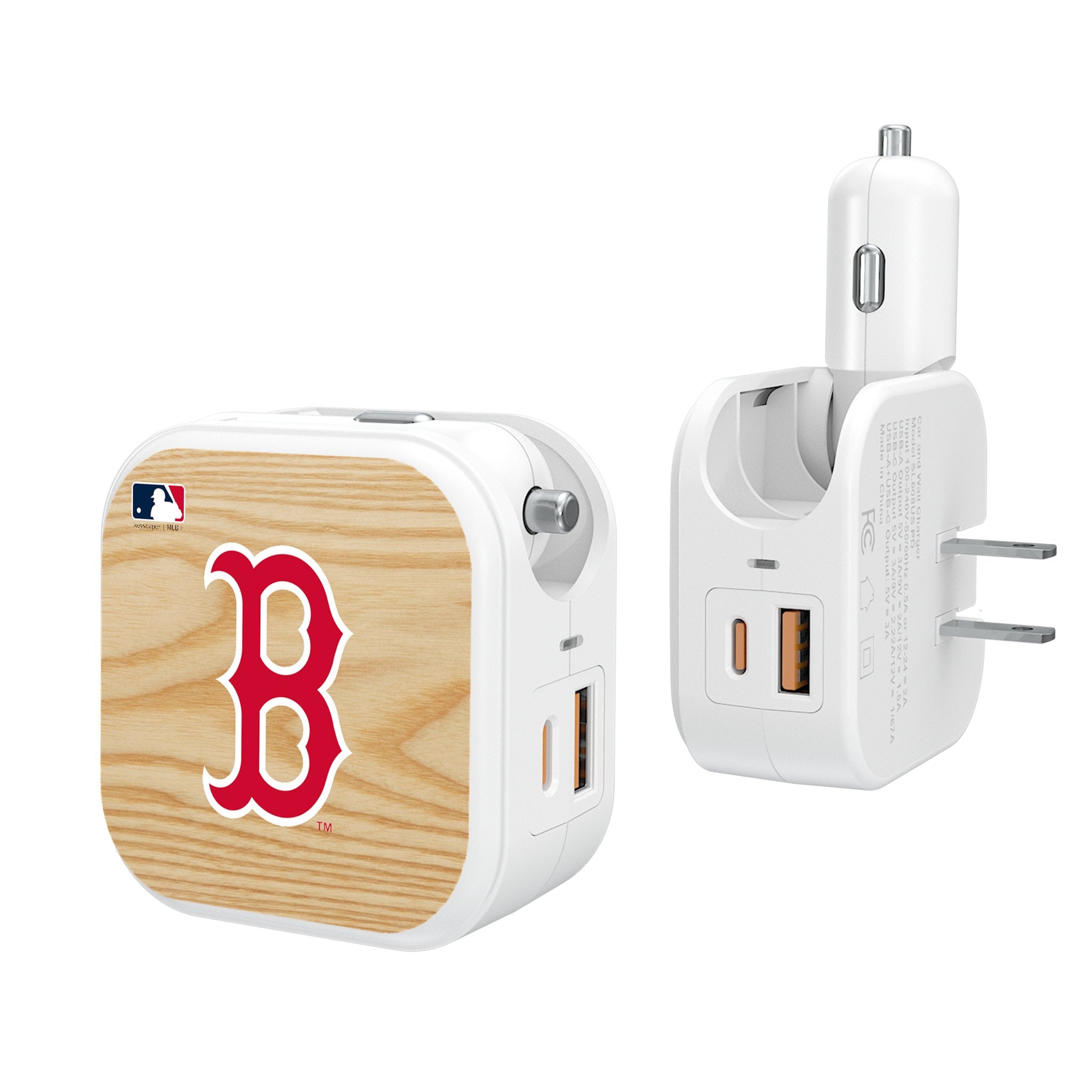 Boston Red Sox 2-in-1 USB Charger & Baseball Bat - Officially Licensed MLB Gift for Fans - Perfect for Home, Office & Game Day Accessories