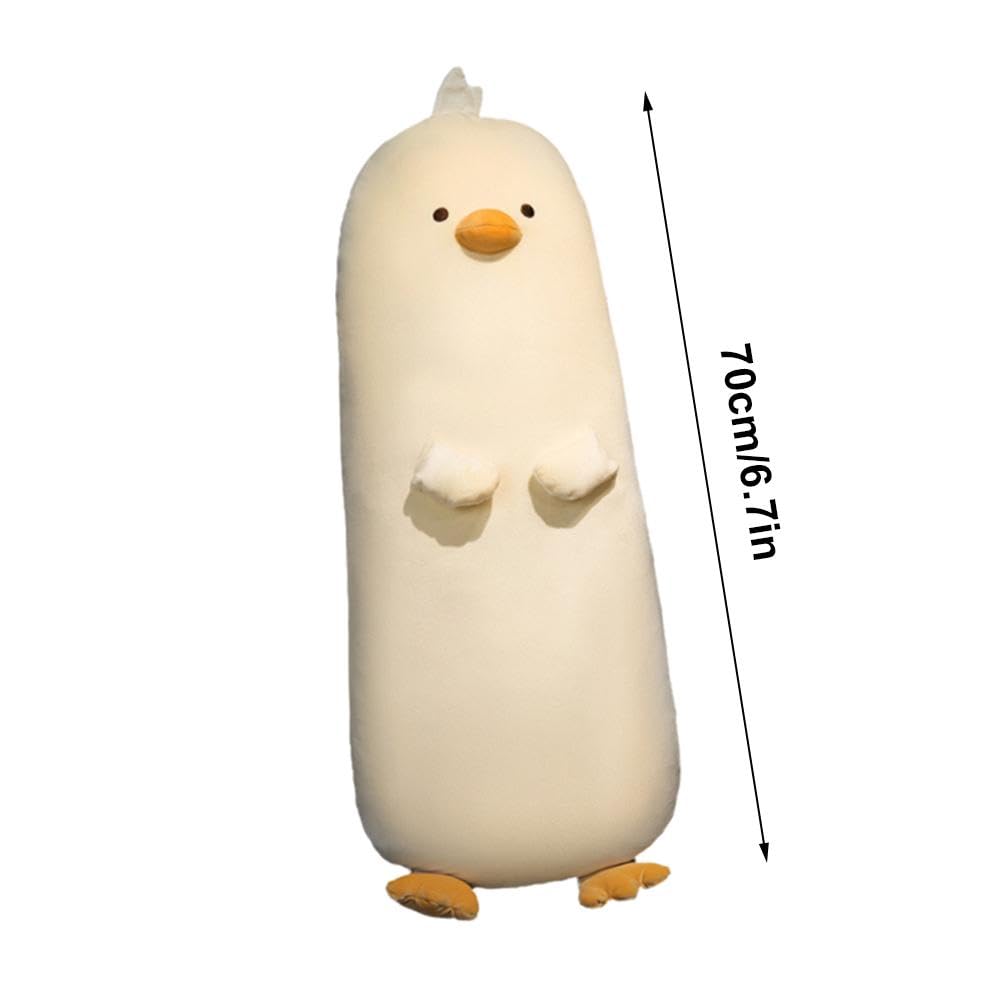 Cute Long Chicken Stuffed Animal Plush Toy - Soft Hugging Body Pillow for Kids, Christmas Gift for Children | Perfect for Bedtime, Nursery Decor & Comfort