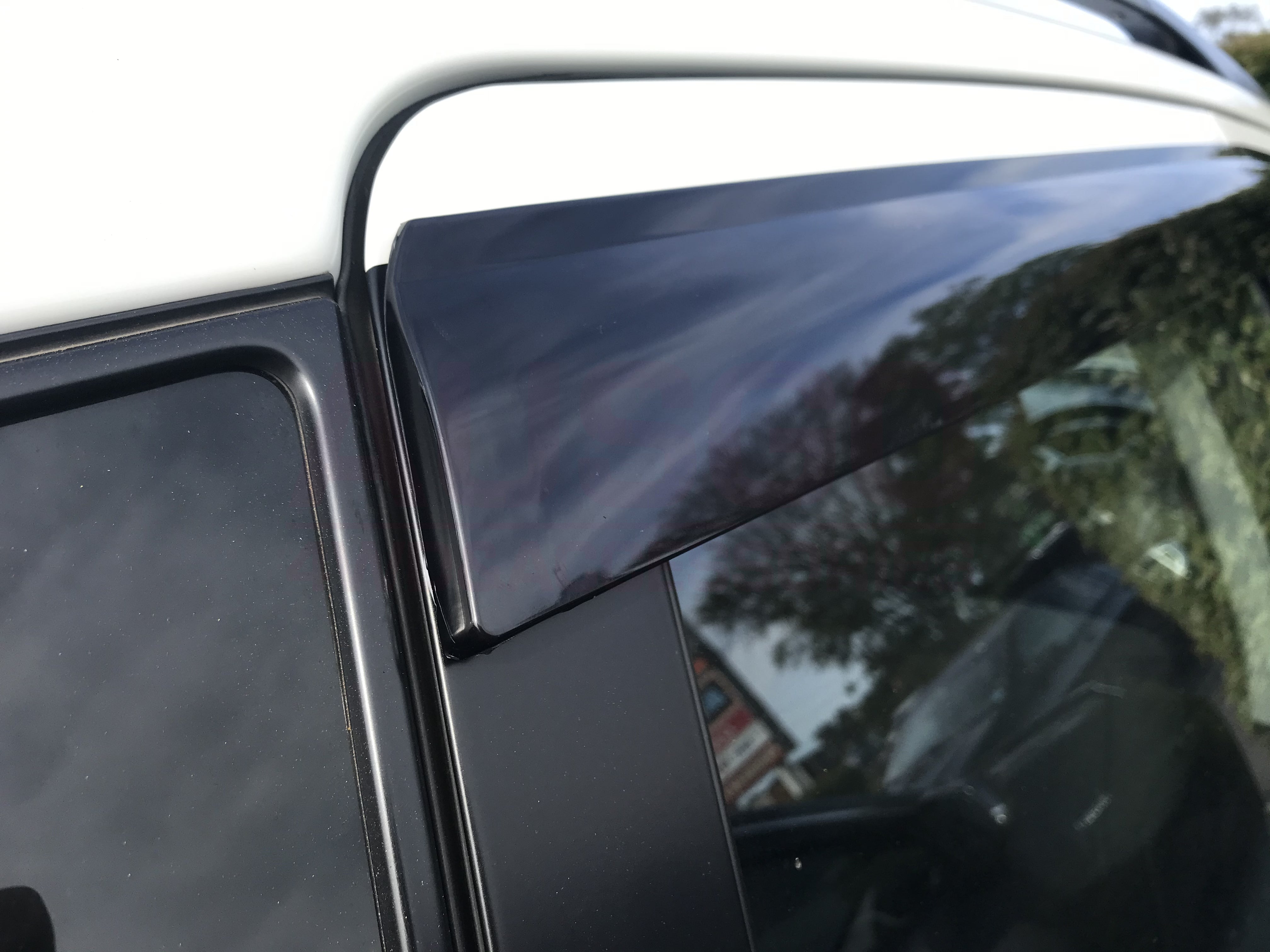 2006-2012 Mitsubishi Outlander Car Window Weather Deflectors - Rain Guards & Wind Noise Reduction for All-Weather Protection - Perfect for Road Trips & Daily Commuting