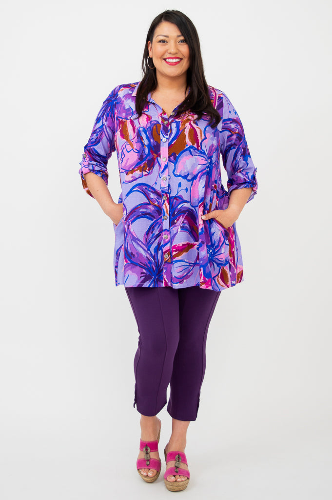 Celine Blouse for Women - Lily Love Linen Bamboo Shirt - Elegant Casual Wear for Office, Dating & Summer Outfits
