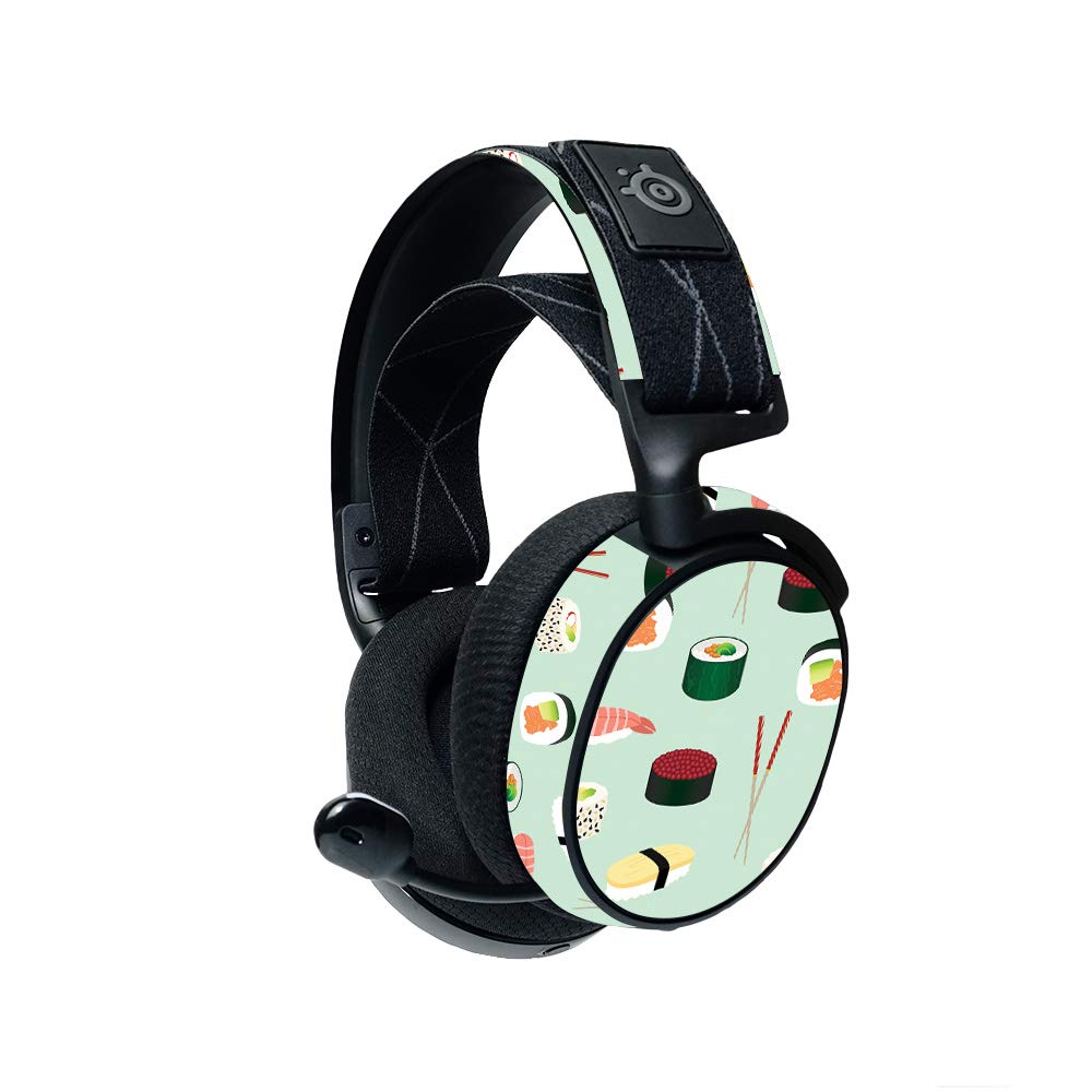 MightySkins Steelseries Arctis 7 Gaming Headset Skin (2019) - Sushi Design | Protective Vinyl Decal Wrap Cover | Durable & Easy to Apply | Made in USA | Perfect for Gaming, Streaming & Customizing Your Headset