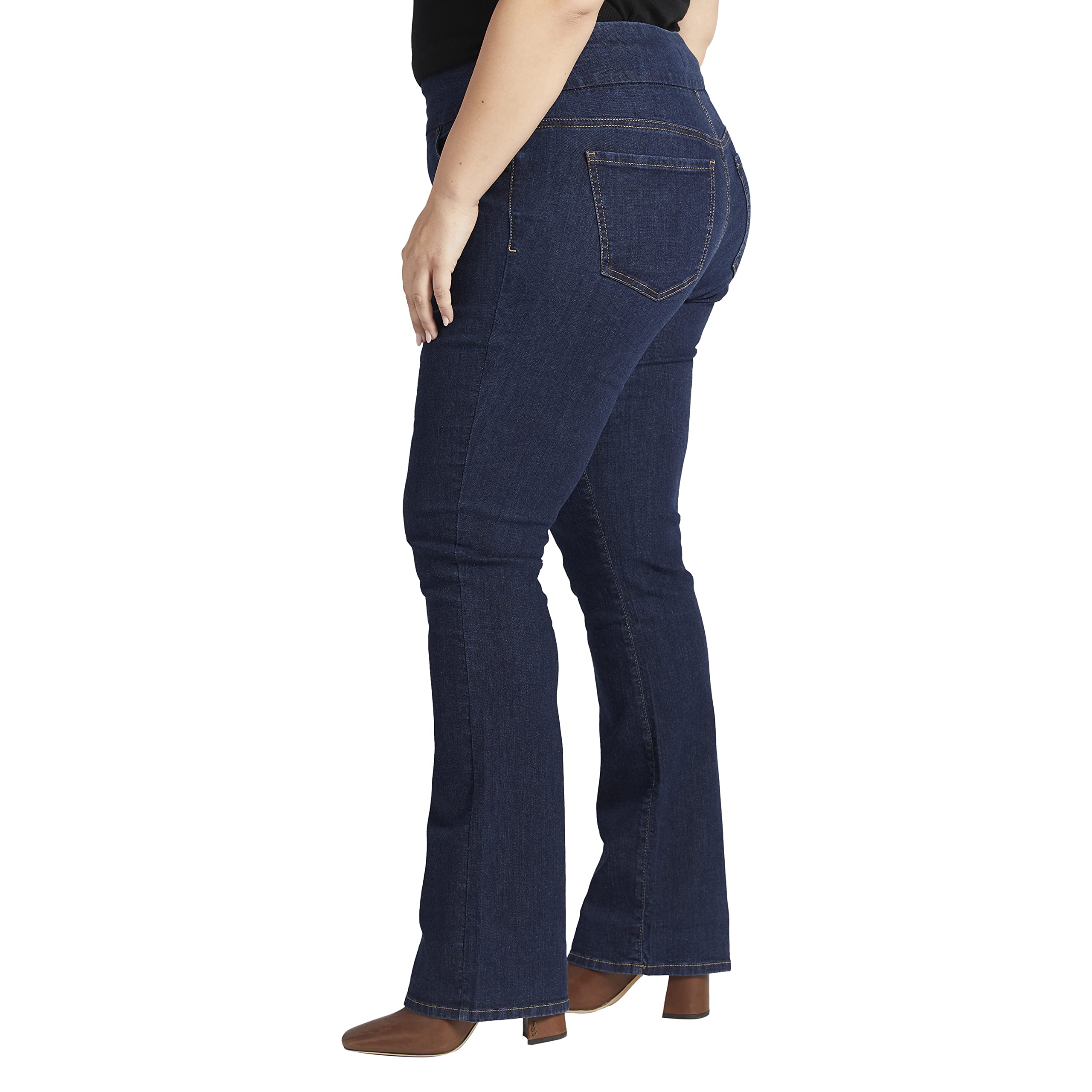 Jag Jeans Women's Plus Size Paley Mid Rise Bootcut Pull-on Stretch Jeans - Comfortable & Flattering Fit for Curvy Women | Perfect for Work, Casual Wear & Night Out