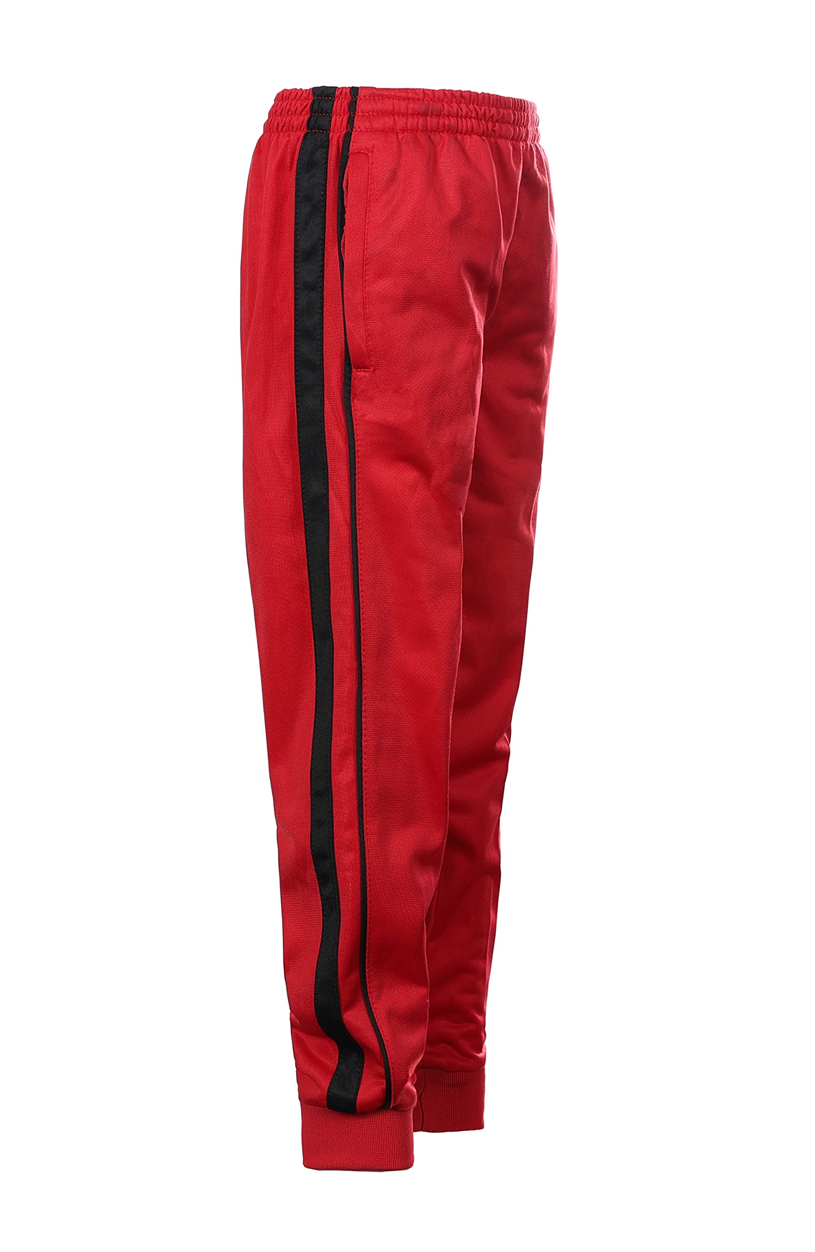 Gioberti Kids & Boys Athletic Track Jogger Pants with Ribbed Cuff - Comfortable Running & Training Pants for Active Boys - Perfect for School, Sports & Casual Wear