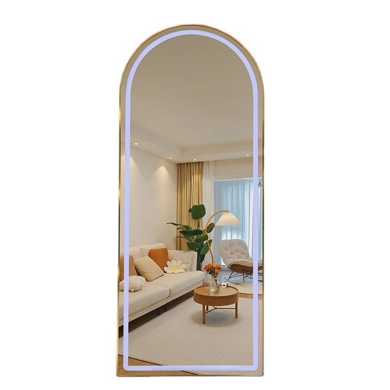 Collins Arch LED Salon Mirror - Professional Vanity Mirror with Adjustable Brightness for Makeup & Hairstyling | Perfect for Home, Salon, and Photography Studios (Fragile, Pick Up Only)