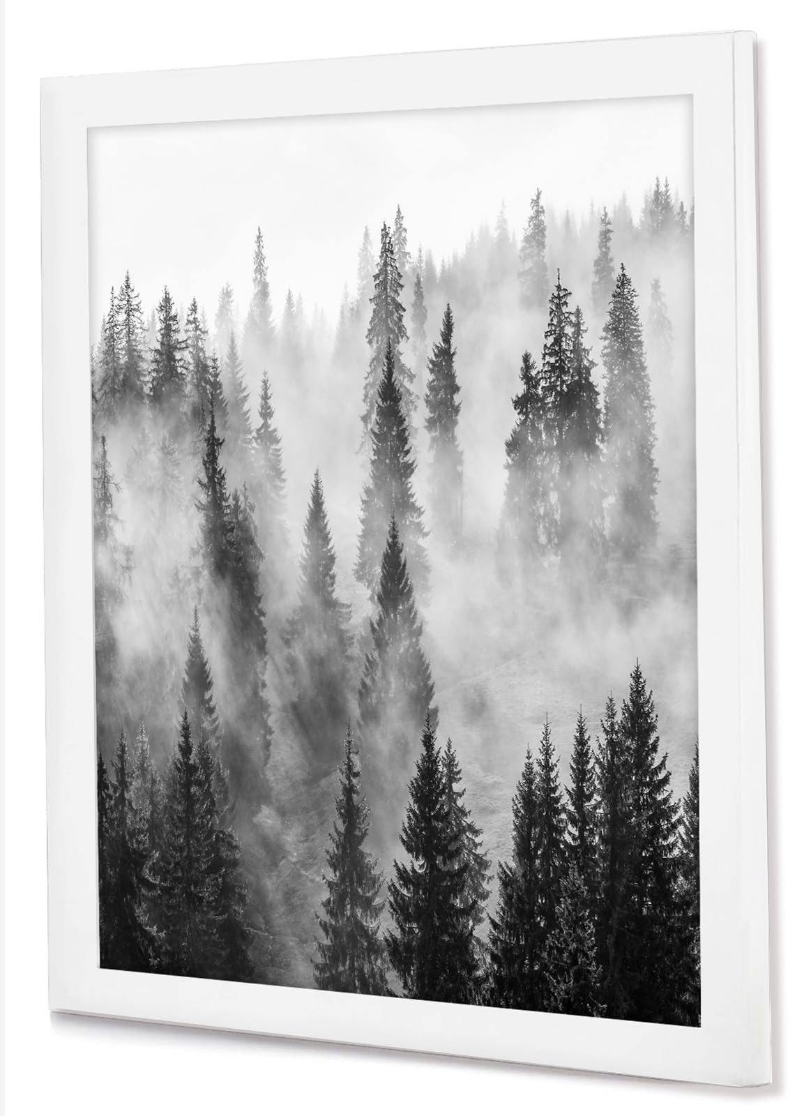 Americanflat 24x24 Picture Frame - White Wood Wall Display for Home Decor