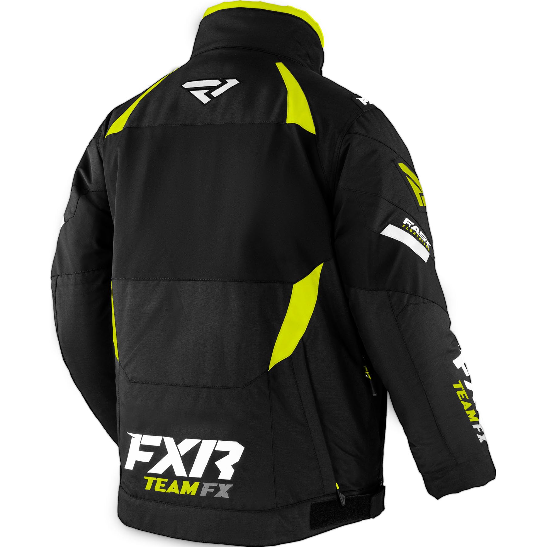 FXR Men's Team FX Jacket 2025 - Waterproof Motorcycle Jacket with Hi-Vis Reflective Panels (Black/High-Visibility, X-Large) - Ideal for Street Biking & Cold Weather Riding