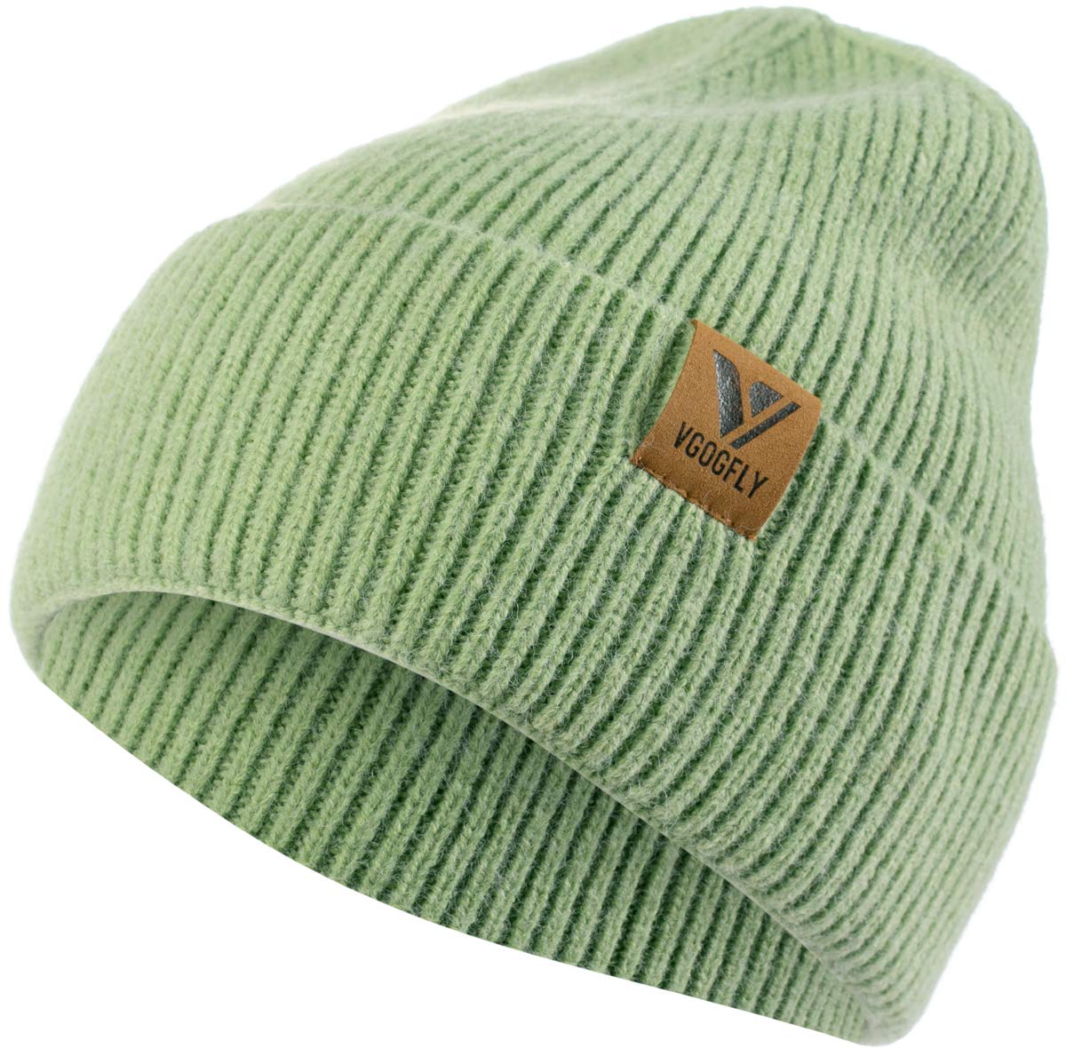 Vgogfly Men's & Women's Slouchy Knit Beanie Hat - Warm Winter Skull Cap with Striped & Plain Styles for Cold Weather - Perfect for Skiing, Snowboarding & Outdoor Activities