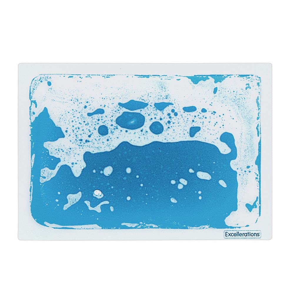 Excellerations Liquid Tile Shapes - Set of 6 Sensory Tiles for Kids - STEM Learning Toys for Early Childhood Education - Perfect for Classroom, Playroom & Sensory Play Activities