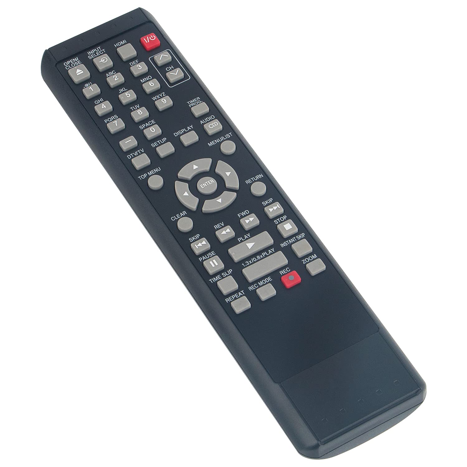 SE-R0264 Replacement Remote Control for Toshiba DVD Video Recorder Models D-R550KU/D-R550/D-R560KU/D-R560/D-R570KU/D-R570/DR550KU/DR550/DR560KU/DR560/DR570KU/DR570 - Perfect for Home Entertainment & Media Playback