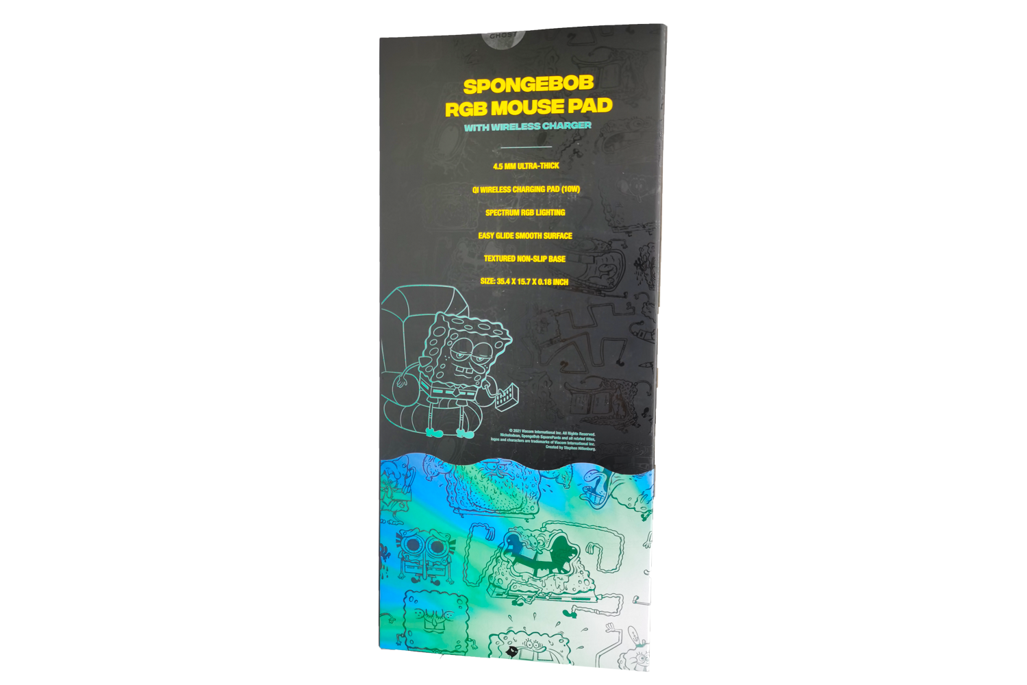 Spongebob P1 BFF RGB Gaming Mouse Pad - Extra Large (XL) Non-Slip Surface for PC, Laptop & Office Use