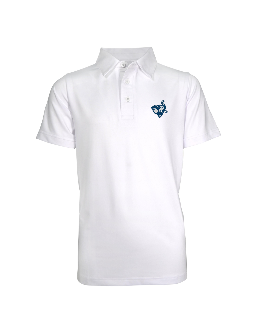 Tufts Jumbos Youth Boys' Solid Color Polo Shirt - Comfortable Cotton Blend for School, Sports & Casual Wear