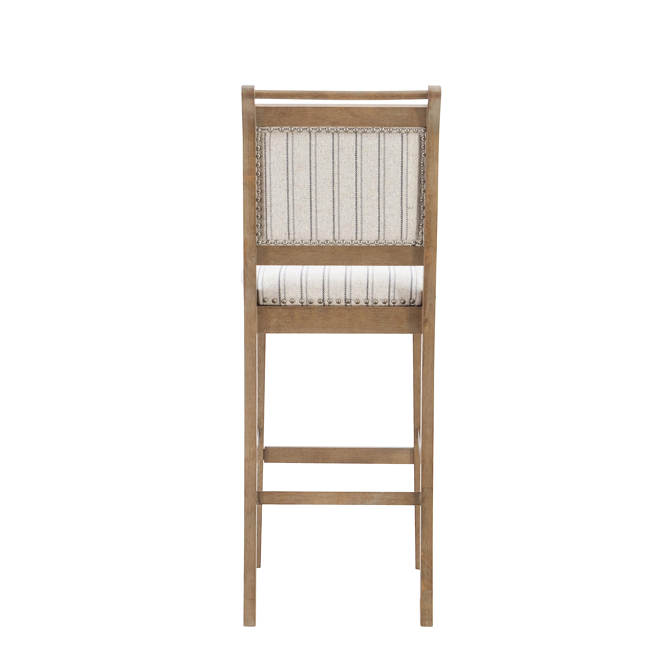 Linon Lisbon Grey Bar Stool - 30