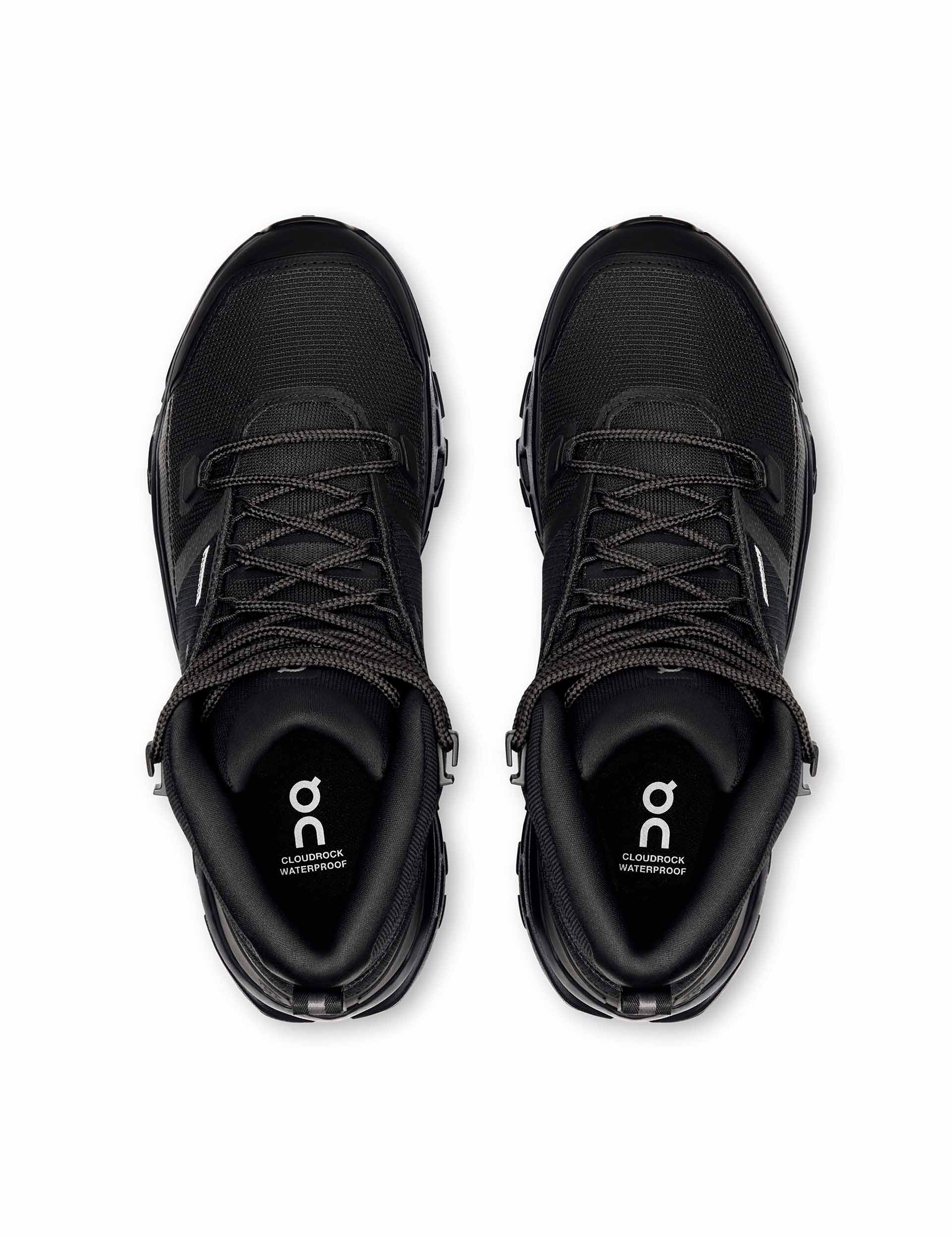 Cloudrock Mid WP Waterproof Hiking Boots - Black | All-Terrain Outdoor Adventure Footwear for Men & Women | Perfect for Hiking, Trekking & Mountain Climbing