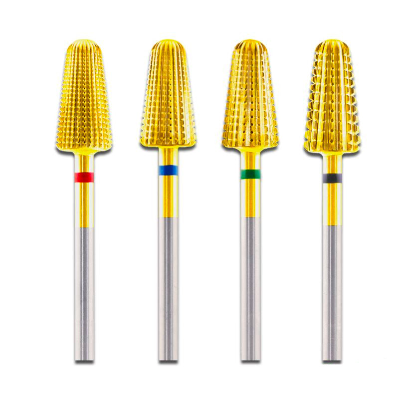 2-Way Tungsten Carbide Nail Drill Bit for Professional Manicure & Pedicure - Durable Nail Art Tools for Salon & Home Use