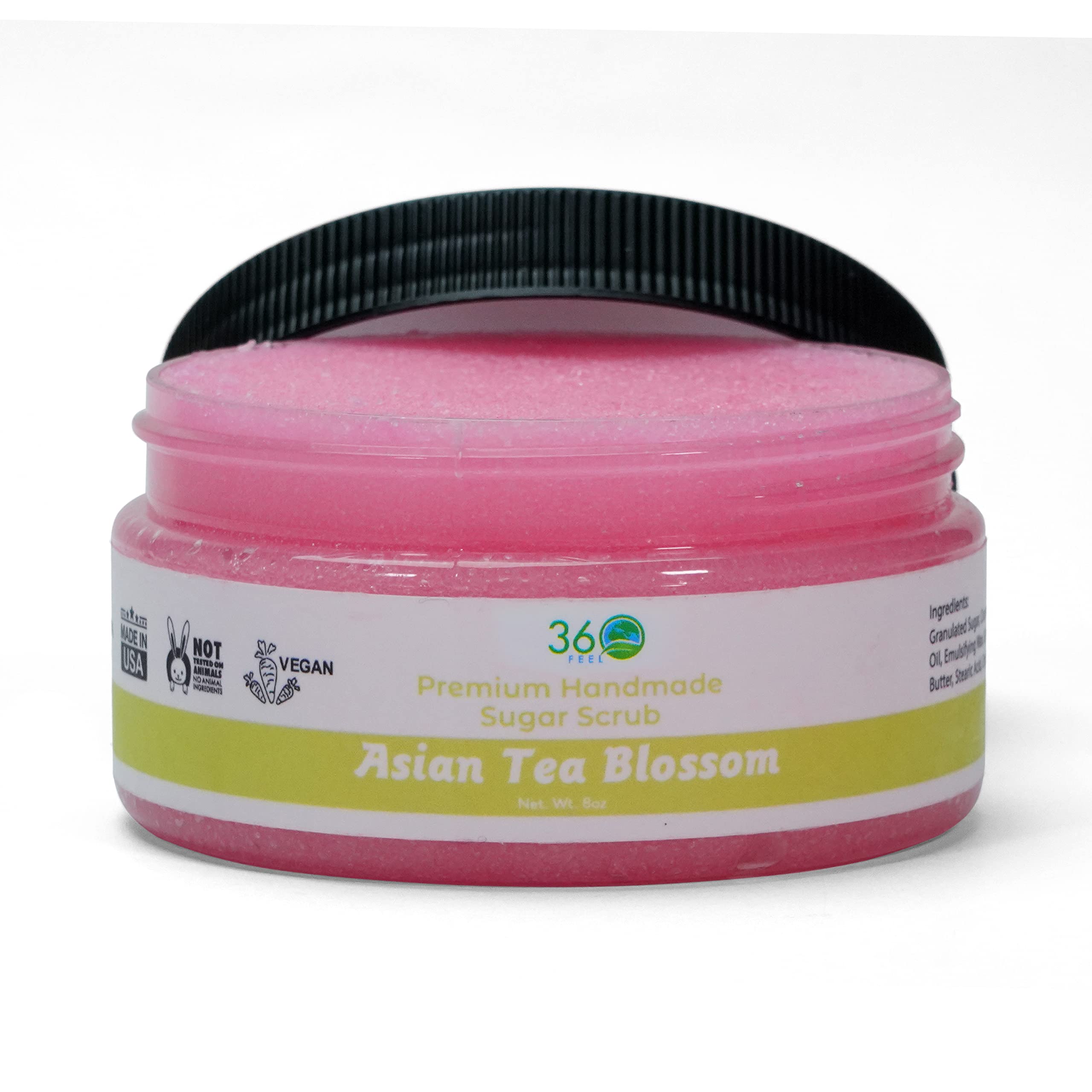 Wild Passion Sugar Body Scrub for Acne Scars & Stretch Marks - Exfoliating Foot & Body Scrub for Women - 8 fl oz - Perfect for Spa Day & At-Home Skincare Routine