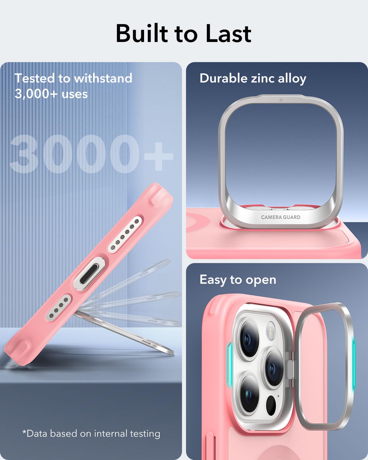 ESR iPhone 15 Pro Max Case with MagSafe - Military Protection & Stand for Work & Travel