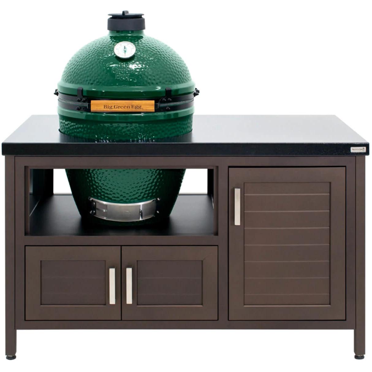 Big Green Egg 53-inch Modern Farmhouse Style Table for XL Egg 127716 - Outdoor BBQ Grill Stand for Patio, Backyard & Garden Cooking