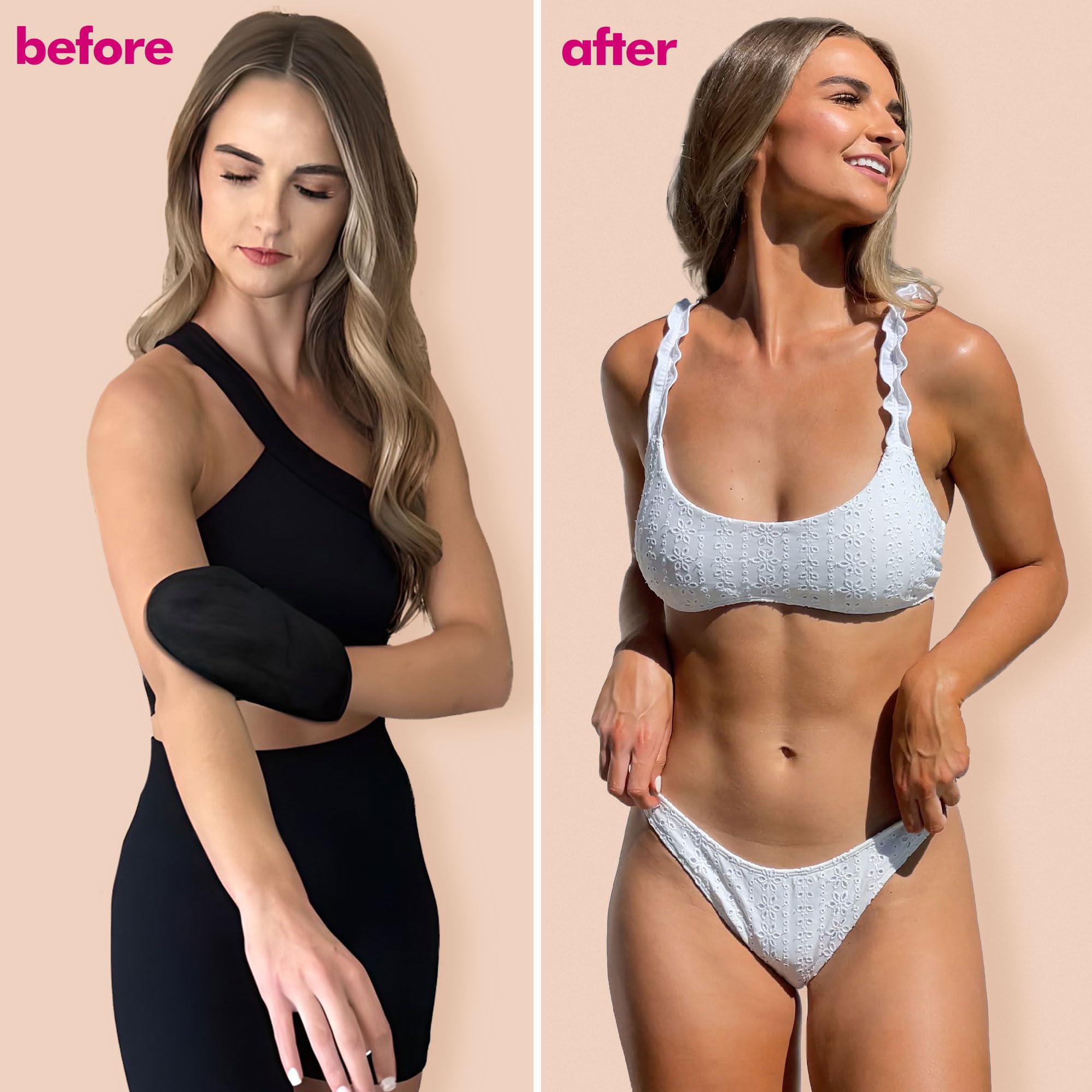 Natural & Organic Self Tanning Lotion - USA Made Gradual Sunless Tanner for Women & Men | Non-Toxic Travel Size Tan Moisturizer | Perfect for Vacation, Gym & Daily Fake Tan Care