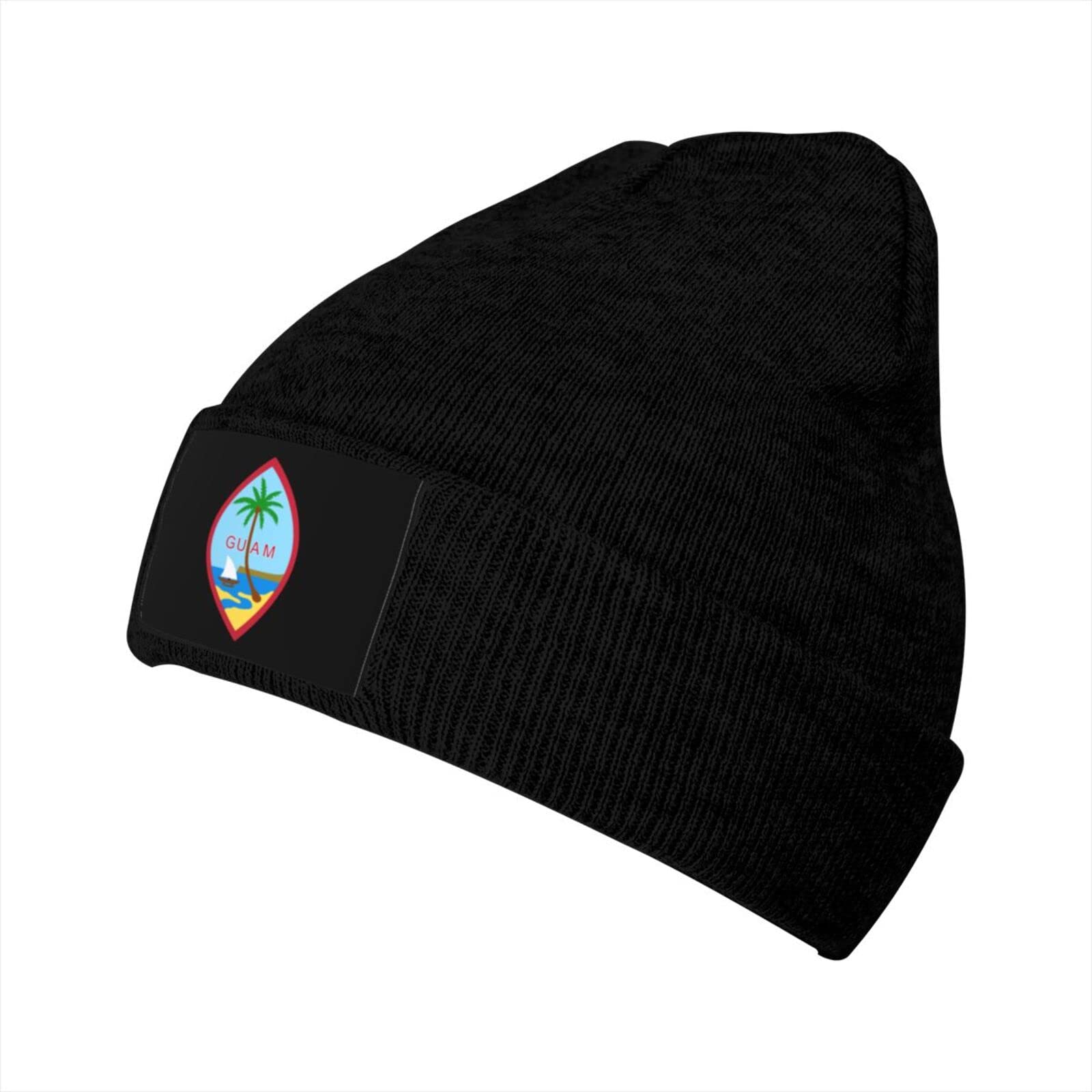 WENRUN Guam Seal Unisex Knit Beanie Hat - Warm Winter Skull Cap for Men & Women | Perfect for Outdoor Activities, Travel & Cold Weather