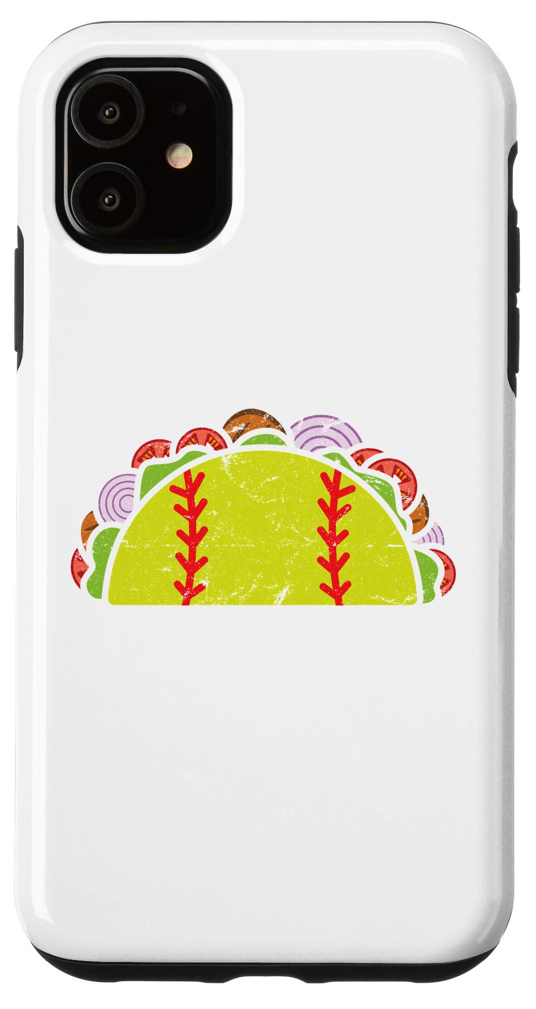 Funny iPhone 11 Case for Softball Players & Taco Lovers - Cinco De Mayo Themed Phone Cover - Perfect for Games, Parties & Mexican Celebrations