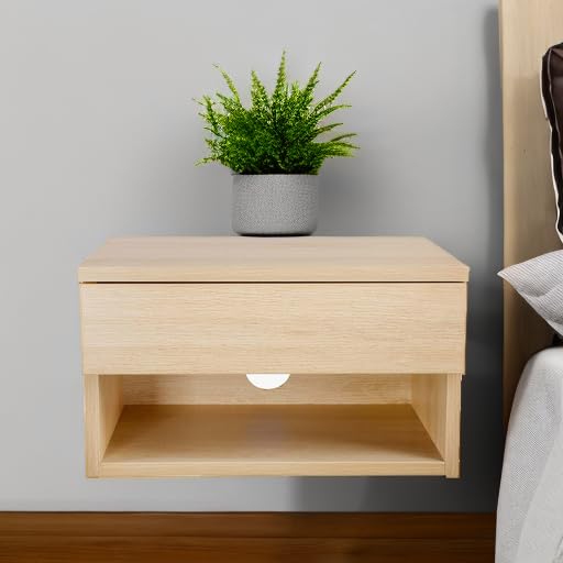 Nathan James Harper Nightstand - Modern Light Oak Wood Side Table with Storage Drawer, Perfect for Bedroom, Living Room or Office