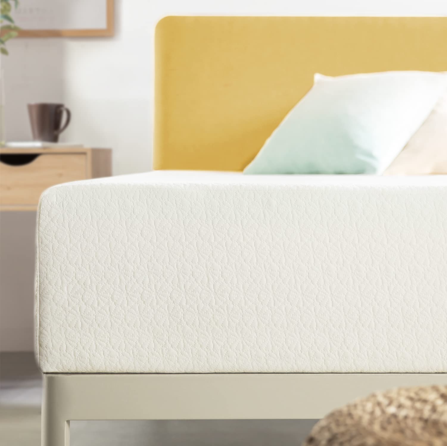 14 Inch Queen Mattress in a Box - Green Tea Memory Foam for Pressure Relief & Cool Sleep | Best Affordable Bed for Side Sleepers & Back Pain Relief | Perfect for Guest Rooms & Dorm Beds