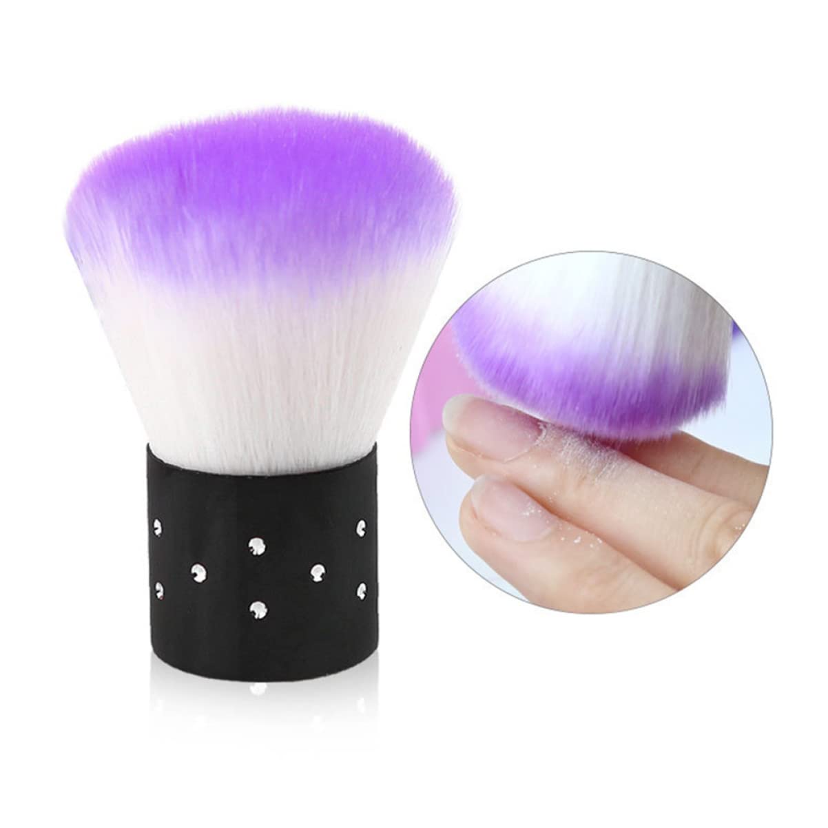 FRCOLOR Professional Nail File & Brush Set - 2 Pack Nail Art Tools with Cleaning Brush, Powder Brush, Polish Block & Remover for Salon & Home Manicure/Pedicure | Perfect for DIY Nail Care, Acrylic Nails & Gel Polish Application