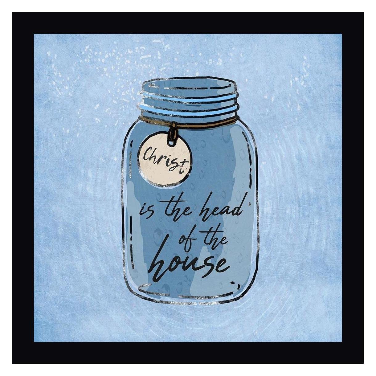 Faith Jar 2 by Marcus Prime - 20x20 Inch Framed Canvas Wall Art Print with Black Wood Frame - Ready to Hang - Perfect for Living Room, Bedroom & Office Decor