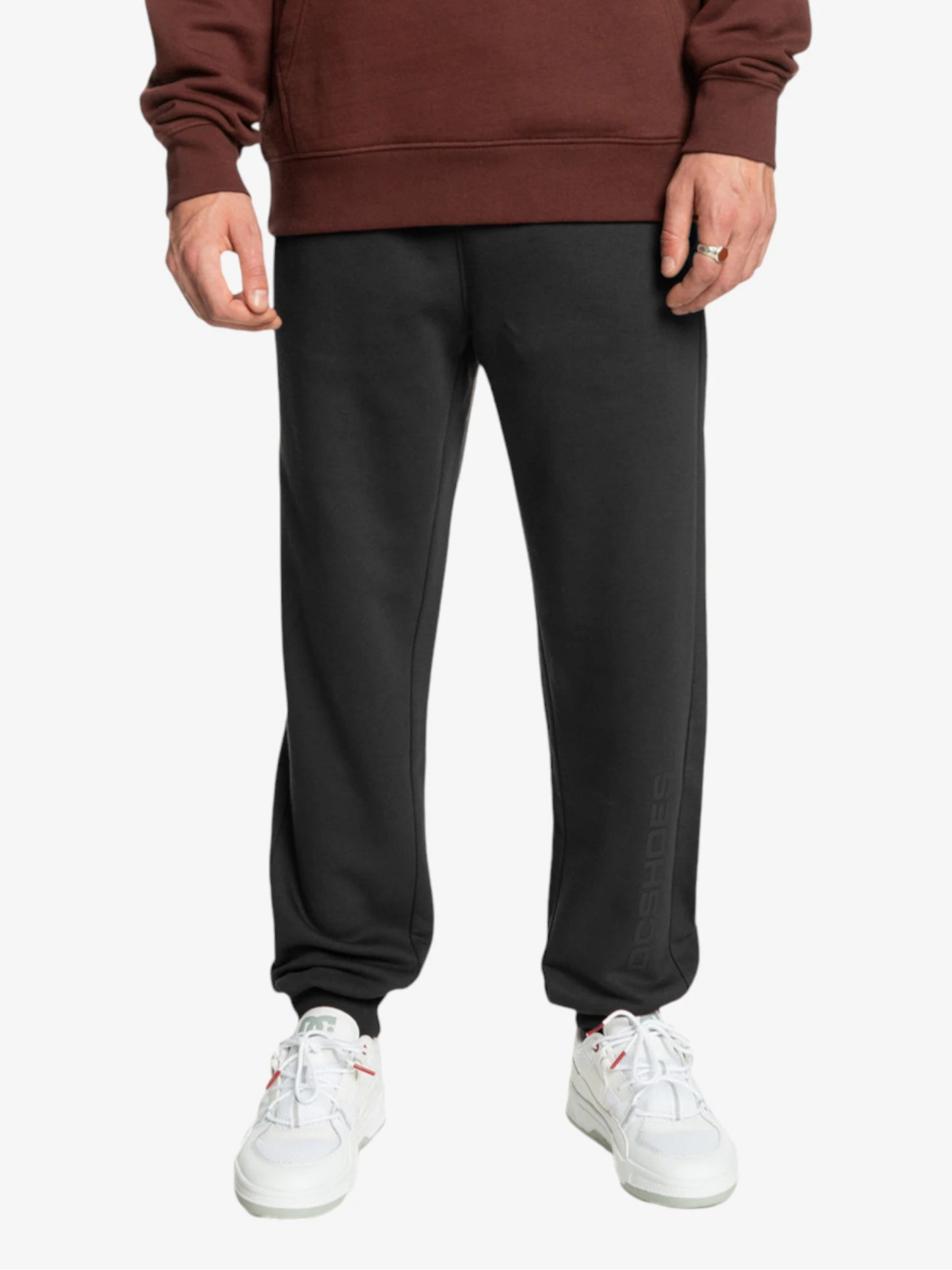 DC In Between Black Jogger Pants for Men - Comfortable Casual Sweatpants for Running, Gym, and Lounge Wear