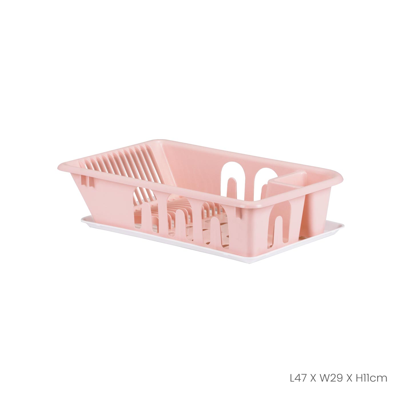 Stainless Steel Dish Drainer with Drying Tray - Space Saving Kitchen Organizer for Dishes, Utensils & Sponges - Perfect for Small Kitchens, RVs & Apartments