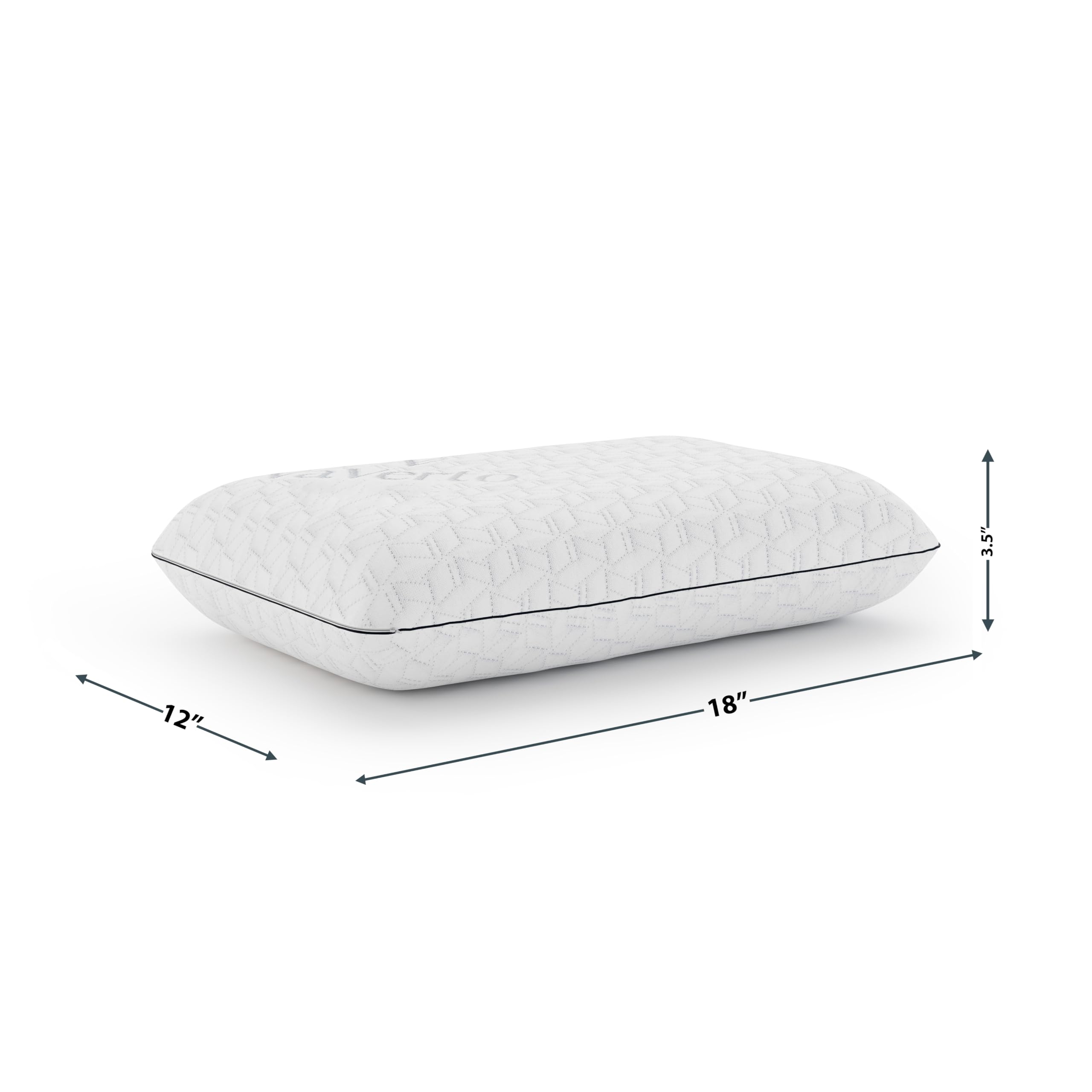 Vaverto Black Travel & Camping Pillow - Compressible Medium Firm Memory Foam with Bamboo Viscose Cover, Machine Washable - Perfect for Backpacking, Airplane, Car Travel & Outdoor Adventures