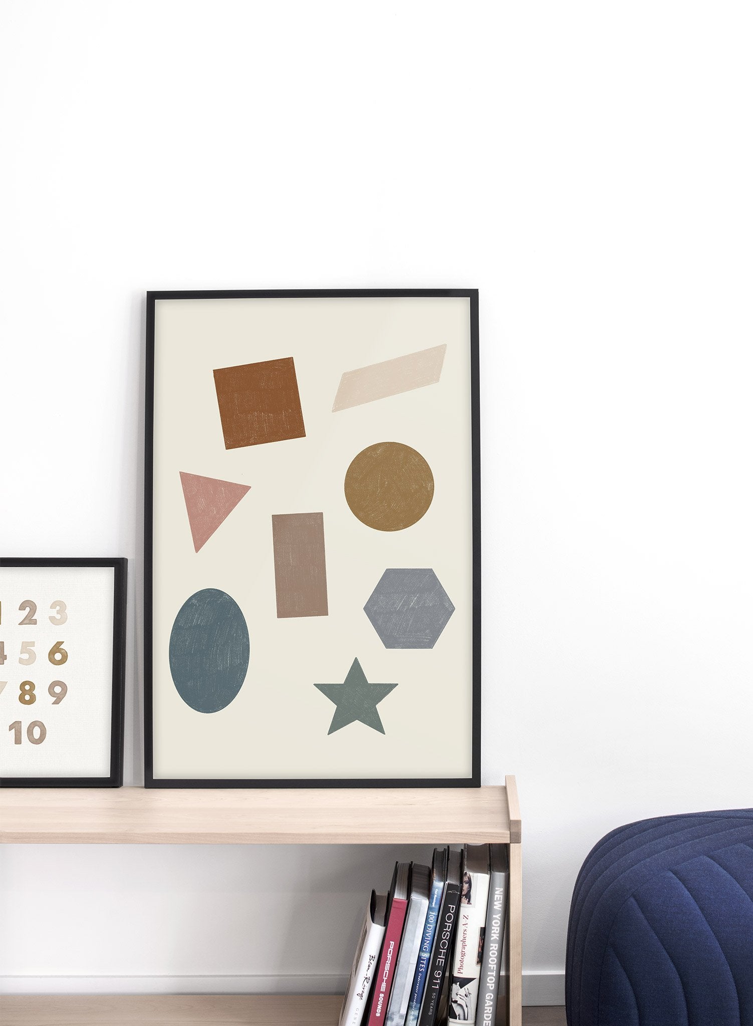 Educational Shapes Poster for Kids - Learn Basic Shapes with Fun Visuals - Perfect for Classroom, Homeschool & Playroom Decor